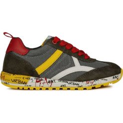 Geox tenisówki chłopięce Alben 28 wielokolorowe. Buty chłopięce sportowe Geox, bez wzorów, eleganckie, bez zapięcia. W wyprzedaży za 255,00 zł.