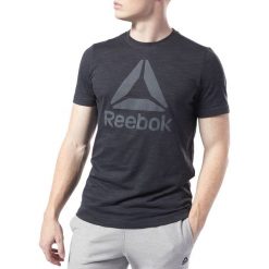 Reebok Essentials Koszulka Czarny. Czarne koszulki damskie Reebok, s, z haftami, z bawełny, bez kołnierzyka, z krótkim rękawem. Za 83,95 zł.
