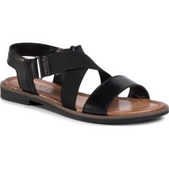 Sandały LASOCKI - WI23-FOXI-11 Black 1. Czarne klapki damskie Lasocki, bez wzorów, ze skóry, bez obcasa, na obcasie. Za 99,99 zł.
