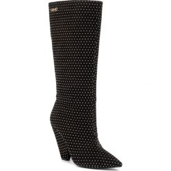 Kozaki LIU JO - Guenda 02 S69017 PX042 Black 22222. Czarne kozaki damskie Liu Jo, ze skóry, bez obcasa, na obcasie, bez zapięcia. W wyprzedaży za 649,00 zł.