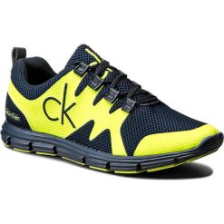 Sneakersy CALVIN KLEIN JEANS - Murphy SE8525 Navy/Yellow Fluo. Żółte sneakersy męskie Calvin Klein Jeans, na sznurówki. Za 509,90 zł.