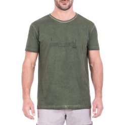 T-shirty męskie: T-shirt w kolorze zielonym