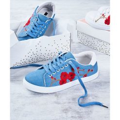 Buty sportowe damskie: Niebieskie Buty Sportowe Seed