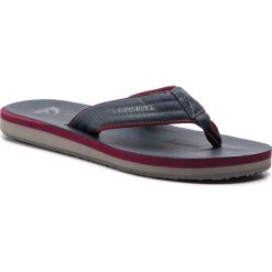 Japonki QUIKSILVER - AQYL100623 Xbrs. Niebieskie klapki męskie Quiksilver, bez wzorów, ze skóry ekologicznej. W wyprzedaży za 129,00 zł.