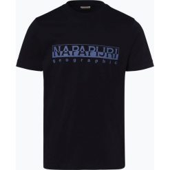 Napapijri - T-shirt męski, niebieski. Niebieskie t-shirty męskie Napapijri, xl, bez wzorów, z bawełny, bez kołnierzyka. Za 179,95 zł.