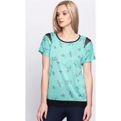 Bluzki damskie: Zielony T-shirt Suit & Tie