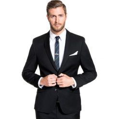 Marynarka LEONARDO GGCS900019. Czarne marynarki męskie Giacomo Conti, m, bez wzorów, z wełny, eleganckie. Za 1398,00 zł.