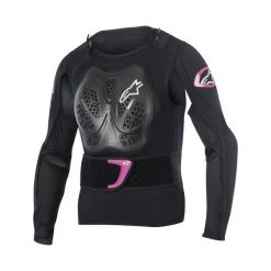 Koszulka STELLA BIONIC JACKET z kompletem ochraniaczy ALPINESTARS, kolor czarny/fioletowy rozmiar XL. Czarne koszulki damskie ALPINESTARS MX, s, z nadrukiem, z elastanu, z asymetrycznym kołnierzem. Za 789,01 zł.