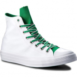 Trampki CONVERSE - Ctas Hi 160465C White/Green/Cherry Blossom. Białe trampki męskie Converse, z gumy. W wyprzedaży za 179,00 zł.