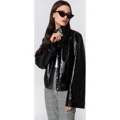 Bomberki damskie: NA-KD Trend Kurtka Patent Wide Sleeve – Black