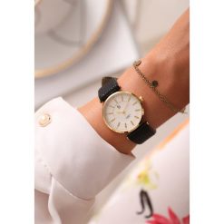 Zegarki damskie: Czarno-Złoty Zegarek Classic Timer