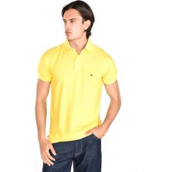 Tommy Hilfiger Polo Koszulka Żółty. Żółte podkoszulki męskie TOMMY HILFIGER, s, bez wzorów, z bawełny, bez rękawów. Za 378,95 zł.