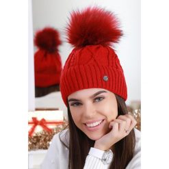 Czapka ESTENA RED. Czerwone szaliki damskie . W wyprzedaży za 29,00 zł.