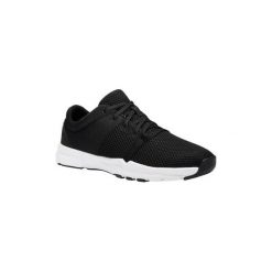Buty fitness 100 damskie. Czarne buty sportowe damskie DOMYOS, z poliesteru, na fitness i siłownię. Za 74,99 zł.