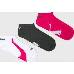 Puma - Skarpetki (3-Pack). Czerwone skarpetki damskie marki Puma, z elastanu. Za 49,90 zł.