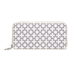 Portfel w kolorze białym ze wzorem - (S)19,5 x (W)9,5 cm. Białe portfele damskie Kazar, bez wzorów, ze skóry. W wyprzedaży za 259,95 zł.