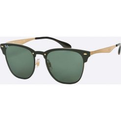 Ray-Ban - Okulary Blaze Clubmaster. Czarne okulary przeciwsłoneczne damskie Ray-Ban, owalne. W wyprzedaży za 499,90 zł.