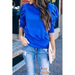 Bluzka damska LEWISA BLUE. Niebieskie bluzki damskie Bluzka damska LEWISA BLUE, s, bez wzorów, bez kołnierzyka, bez rękawów. W wyprzedaży za 69,00 zł.