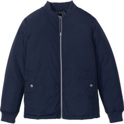 Kurtka na podszewce bonprix ciemnoniebieski. Niebieskie płaszcze męskie bonprix, m, bez wzorów, bez kaptura. Za 219,99 zł.