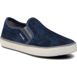 Tenisówki GEOX - J Kilwi B. A J94A7A 01311 C0024 S Blue/Grey. Niebieskie trampki chłopięce Geox, bez wzorów, z materiału, bez zapięcia. W wyprzedaży za 209,00 zł.