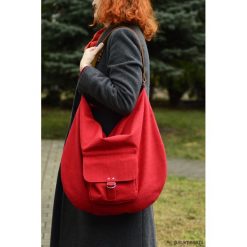 Torebki klasyczne damskie: Hobo Pocket RED