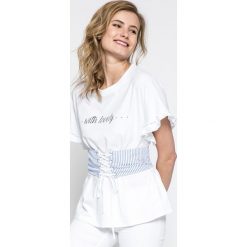 Answear - Top. Szare topy damskie marki ANSWEAR, l, z poliesteru, z długim rękawem, długie. W wyprzedaży za 39,90 zł.