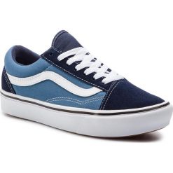 Tenisówki VANS - Comfycush Old Sko VN0A3WMAVNT1 (Classic) Navy/Stv Navy. Niebieskie trampki i tenisówki damskie Vans, bez wzorów, ze skóry, bez zapięcia. Za 339,00 zł.