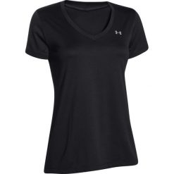 Under Armour Koszulka damska TECH SS-SOLID Czarna r. M (1255839-002). Czarne topy sportowe damskie marki Under Armour, m. Za 87,24 zł.