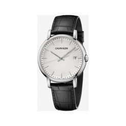 Calvin Klein Established Zegarek Czarny Srebrny. Szare zegarki męskie Calvin Klein, srebrne. Za 1012,95 zł.