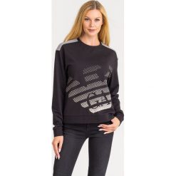BLUZA EA7 Emporio Armani. Czarne bluzy damskie EA7 Emporio Armani, s, z nadrukiem, bez rękawów, bez kaptura. Za 419,00 zł.