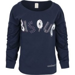 Bluza Gaudi Jeans. Niebieskie bluzki damskie Gaudi, bez wzorów, z jeansu, bez rękawów, bez kaptura. Za 459,00 zł.
