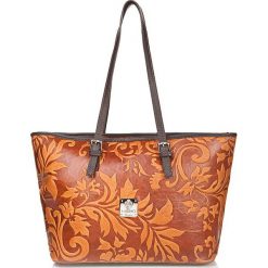 Torebki klasyczne damskie: Skórzana torebka w kolorze terakoty – 42 x 26 x 16 cm