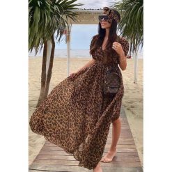 Sukienka CARLOTTA. Sukienki damskie Sukienka CARLOTTA, s, bez wzorów, bez kołnierzyka, bez rękawów. Za 138,00 zł.