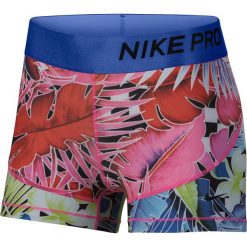 Spodenki Nike Pro 8cm Printed Shorts W Multikolor. Spodenki damskie termoaktywne Nike, z nadrukiem, ze skóry, do biegania. Za 99,99 zł.