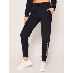 Spodnie dresowe Tommy Sport Cuff Flece S10S100459. Niebieskie spodnie damskie Tommy Sport, s, z bawełny. Za 359,00 zł.