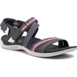 Sandały MERRELL - District Mendi Backstrap J97310 Turbulence. Szare klapki damskie Merrell, bez wzorów, ze skóry ekologicznej, sportowe, bez obcasa, bez zapięcia, outdoorowe. W wyprzedaży za 199,00 zł.