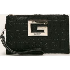 Guess Jeans - Portfel. Czarne portfele damskie Guess Jeans, z aplikacjami, z poliesteru. Za 289,90 zł.