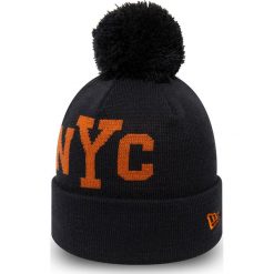 New Era - Czapka. Niebieskie czapki damskie New Era, bez wzorów, z dzianiny. Za 119,90 zł.