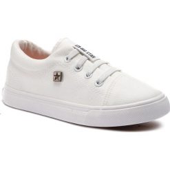 Sneakersy BIG STAR - DD374074 White. Białe półbuty dziewczęce marki BIG STAR, bez zapięcia. Za 109,00 zł.