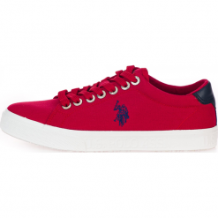 U.S. POLO ASSN. tenisówki męskie JAXON 4082S0/CY1 44 czerwone. Czerwone trampki męskie U.S. Polo Assn., na lato, bez wzorów, eleganckie, na sznurówki. W wyprzedaży za 199,00 zł.