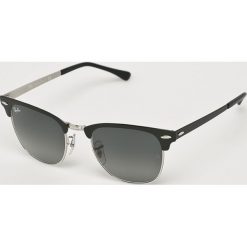 Ray-Ban - Okulary Clubmaster Metal. Czarne okulary przeciwsłoneczne damskie Ray-Ban, okrągłe. Za 599,90 zł.