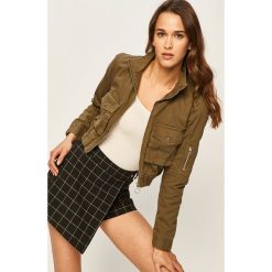 Tally Weijl - Kurtka. Zielone kurtki damskie TALLY WEIJL, s, bez wzorów, z bawełny, krótkie, bez kaptura. W wyprzedaży za 89,90 zł.