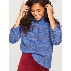 Sweter z błyszczącej dzianiny - Niebieski. Niebieskie bez kategorii Reserved, s, z dzianiny. Za 139,99 zł.