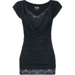 Black Premium by EMP Emma Koszulka damska czarny/czarny. Czarne koszulki damskie marki Black Premium by EMP, xl, w koronkowe wzory, z koronki, bez kołnierzyka, bez rękawów. Za 144,90 zł.