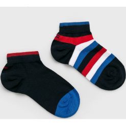 Tommy Hilfiger - Skarpetki dziecięce (2-Pack). Niebieskie skarpetki chłopięce TOMMY HILFIGER, bez wzorów, z elastanu. W wyprzedaży za 24,90 zł.