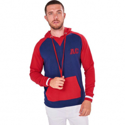 Bluza w kolorze czerwono-granatowym. Czerwone bluzy męskie z kieszeniami marki Camel Active, Auden Cavill, m. W wyprzedaży za 124,95 zł.