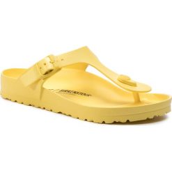 Japonki BIRKENSTOCK - Gizeh 1014566 Vibrant Yellow. Żółte klapki damskie Birkenstock, bez wzorów, z tworzywa sztucznego, bez obcasa. Za 119,00 zł.