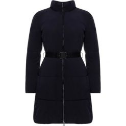 Płaszcz zimowy Emporio Armani 6G2L68 2NUHZ 0927. Niebieskie płaszcze damskie Emporio Armani, na zimę, l, bez wzorów, z elastanu. W wyprzedaży za 879,00 zł.