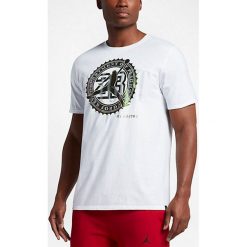 Nike Koszulka męska Jordan Pure Money Bank Note biała r. XL (844290-100). Białe koszulki sportowe męskie Nike, m. Za 115,42 zł.