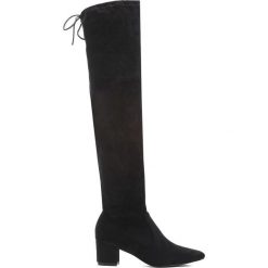 Czarne Kozaki Stand Alone. Czarne buty zimowe damskie vices, z materiału, ze szpiczastym noskiem, na wysokim obcasie, na obcasie. Za 159,99 zł.